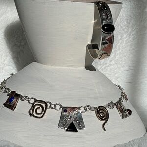 Sterling silver cuff bracelet: One of a kind